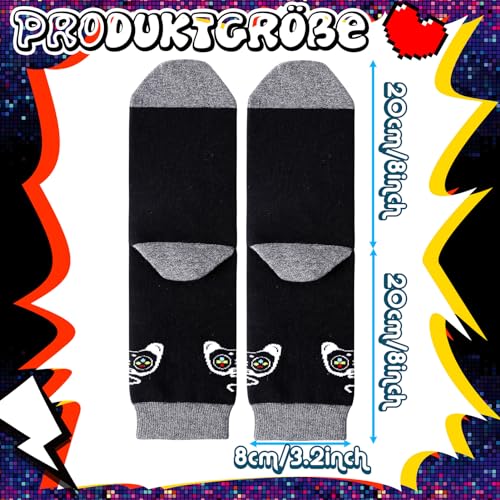 Yamitora Geschenke für Männer,Zocker Geschenk Mann Coole Sachen für Teenager Jungs Mädchen Freunde zum Geburtstag Geschenk Papa Geschenk Gaming Deko Gamer Socken 43-46 mit Männerkissenbezug 45x45cm