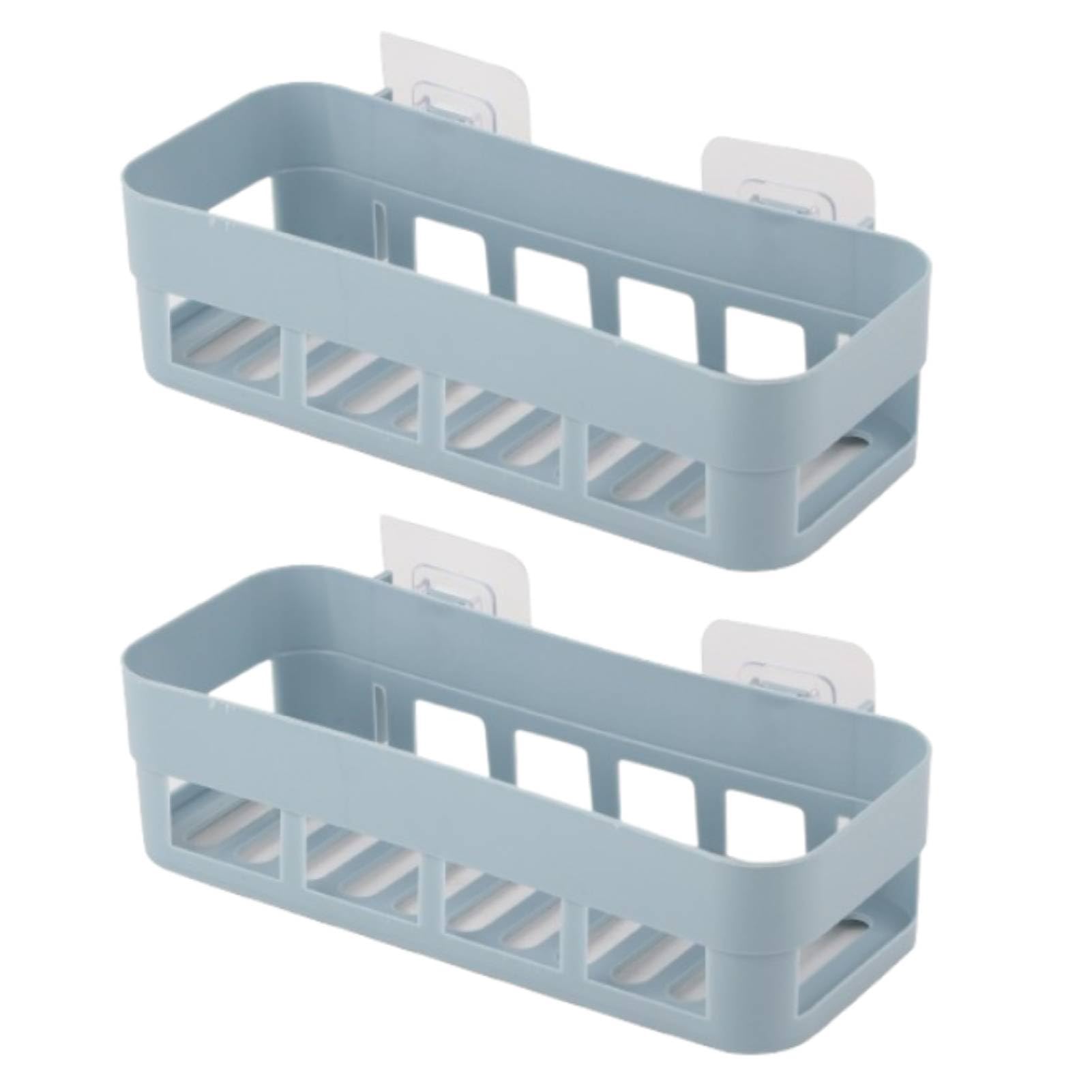 Shower Organizer 2PCS Bathroom Shelves Bathroom Storage Shower Caddy Bathroom Organizers and Storage Shower Caddy Hanging Blue