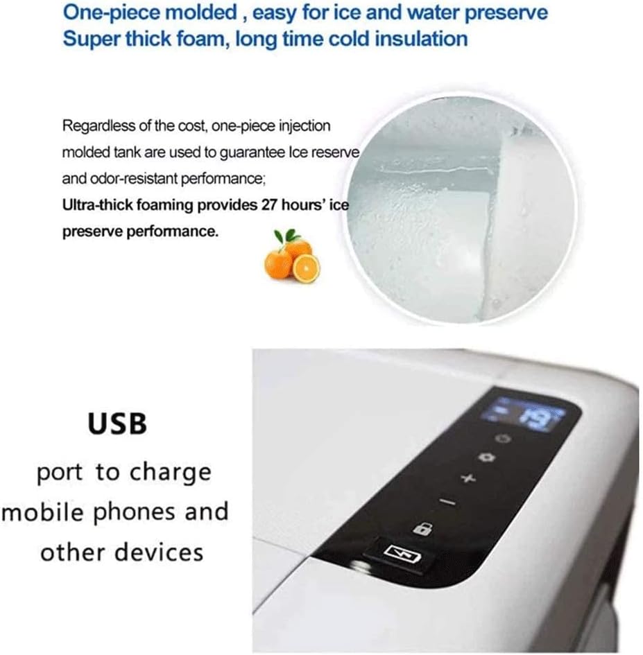 Mini Car Fridge 18 Liter, Small Car Fridge Compact Freezer, Compressor Freezing -20°C,AC/DC, Digital LCD Panel, Mute