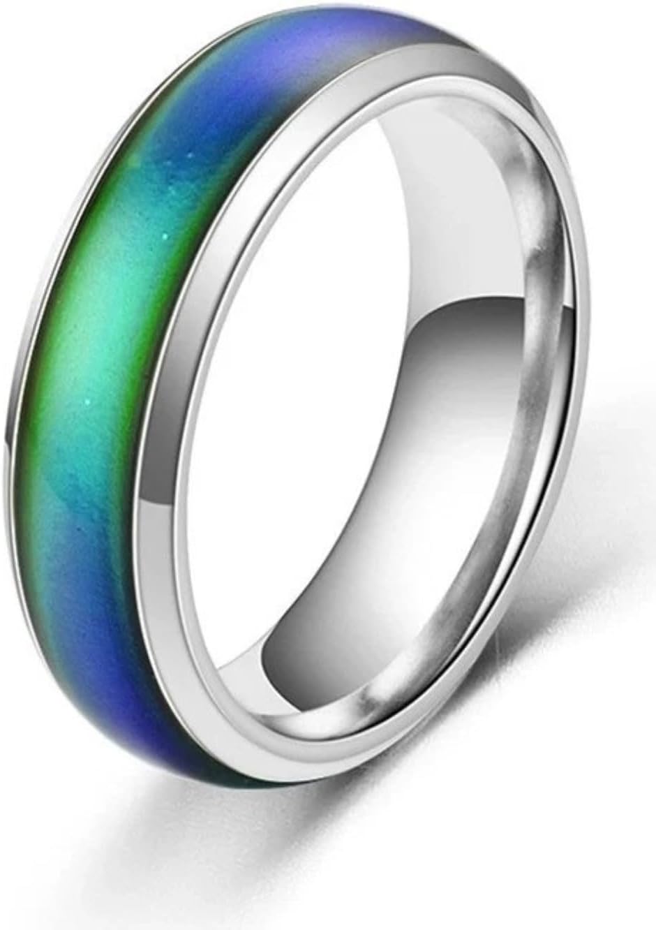 Funny Guy Mugs Band Mood Ring for Kids and Adults - Includes Color Mood Chart