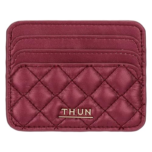 THUN - Porta carte cherry piccolo - ecopelle - Collezione Sempre con me - 9,7 x 7,5 cm