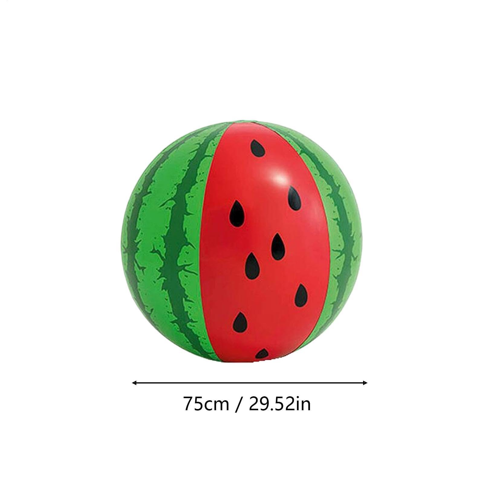 Arbuzowa zabawka do basenu | Letnie gry nadmuchiwana piłka plażowa na wakacje, imprezę na podwórku, nad jezioro, do ogrodu i tropikalnych imprez rodzinnych | 60 cm zabawna zabawka
