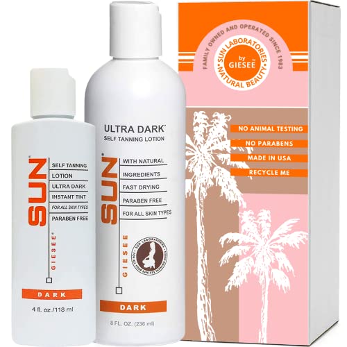 Sun Laboratories Self Tanning Lotion - Dark - 2-Pack 8 oz + 4 oz