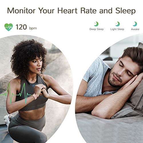 Letsfit Smart Watch, Fitness Tracker with Heart Rate Monitor, Activity Tracker with 1.3 Inch Touch Screen, IP68 Waterproof Pedometer Smartwatch with Sleep Monitor, Step Counter for Women and Men - Thumbnail 5