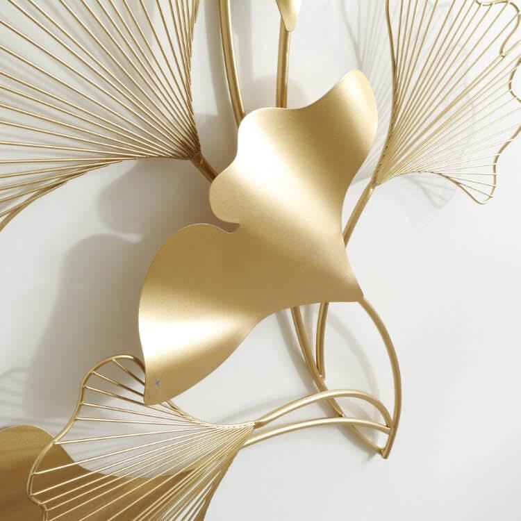 Amazon.co.jp: 壁飾り イチョウの葉 ゴールド : ホーム＆キッチン