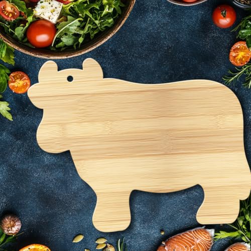 Tabla de Cortar y Bandeja Decorativa en Forma de Vaca miniatura 3