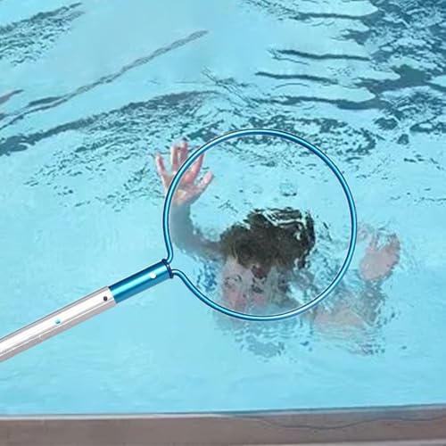 Lifesaving Rescue Pole with Anti-Slip Handle - 3.3ft Aluminum Hook for Water Parks & Vacation Resorts - Essential Safety Equipment for Struggling Swimmers