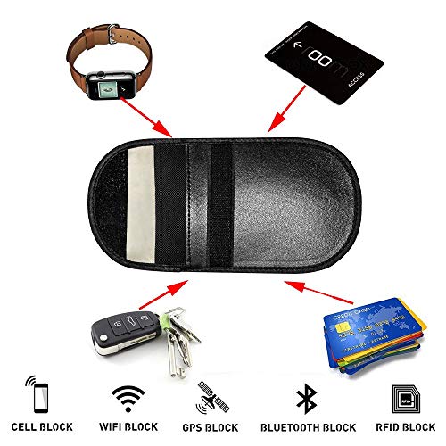 Key Fob RFID Signal Blocking Bags Faraday Cage, Faraday Guard Protector