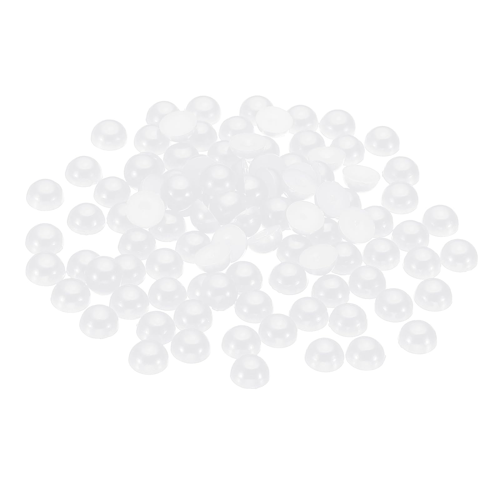 Lot De 1 000 Perles Synthétiques Demi-rondes à Dos Plat Pour Chaussures, Tasses, Bouteilles, Gobelets, Loisirs Créatifs, Tailles Mixtes 3/4/5/6/8 Mm