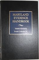 Maryland Evidence Handbook 0874734991 Book Cover
