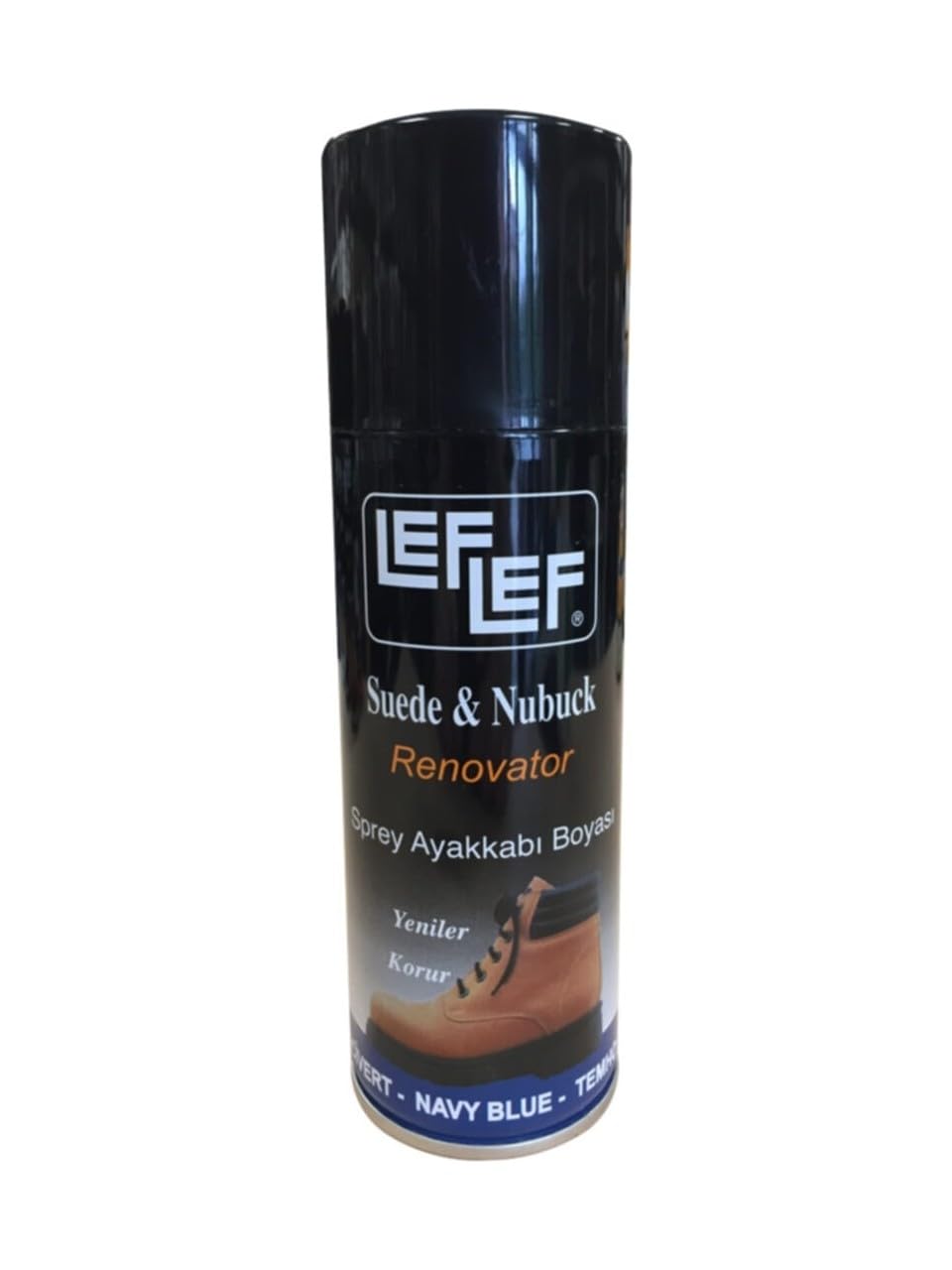 Ankanorm Nuri LefLef Süet Nubuk Ayakkabı Boyası Yenileyici Koruyucu Sprey (200 ml) (Lacivert)