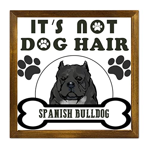 Déco bois Spanish Bulldog pour salon et buanderie style ferme