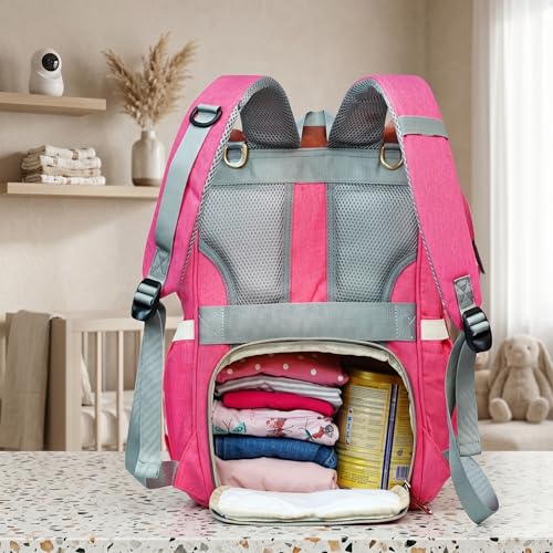 Image of VISMIINTREND Diaper Bag Backpack for Mother Travel | Hospital Gift for New Born Baby Boy & Girl | Baby Shower Gifts | Gift for Mom to be | Unisex