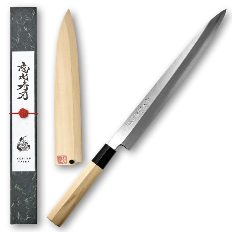 Amazon | 柳刃包丁 【恵比寿刃｜匠 -takumi-｜27cm｜片刃｜上霞研ぎ