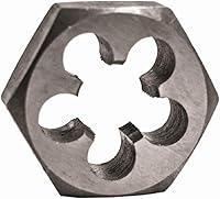 Vista 12 de Century Drill & Tool, 98221, 1-14 NF, Troquel hexagonal, Roscas externas de corte de precisión, Acero de aleación de alto carbono