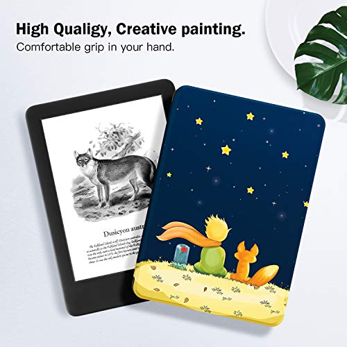 OLAIKE Estuche para Kindle (10ª generación, versión 2019) - Funda de Cuero de PU Compatible con el Kindle 2019 de Amazon (no encajará con Kindle Paperwhite o Kindle Oasis),The Boy and Fox