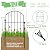 AOPEC 10 Panels No Dig Metal Garden Fence, Rustproof Decorative Dog & Rabbit Barrier with 11 Sturdy Stakes, Outdoor Animal Fencing for Yard, Patio, Flower Beds (Black)