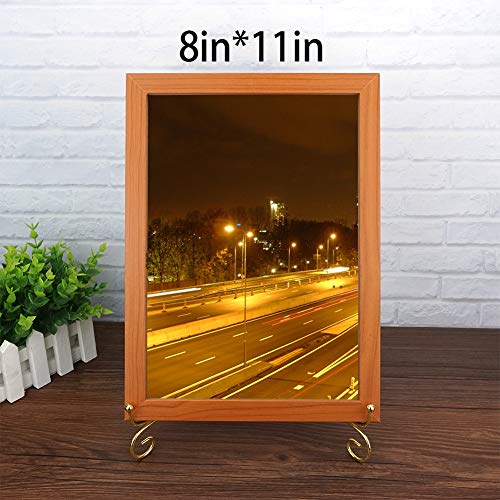 Artliving Metal Plate Stands for Display - 12-Inch Adjustable Easel Holders for Large Decorative Platters, Frames, Plaques and Table Art - Gold (2-Pack)