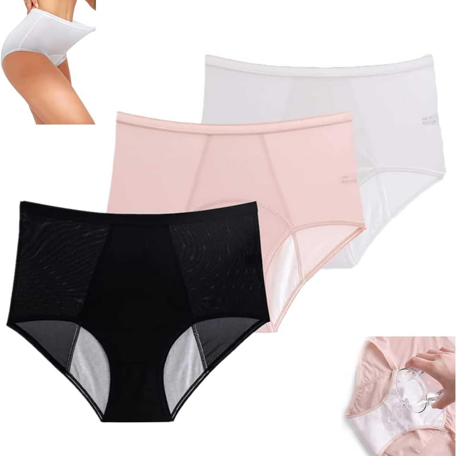 Slip anti fuite urinaire femme culotte menstruelle lavable et réutilisable