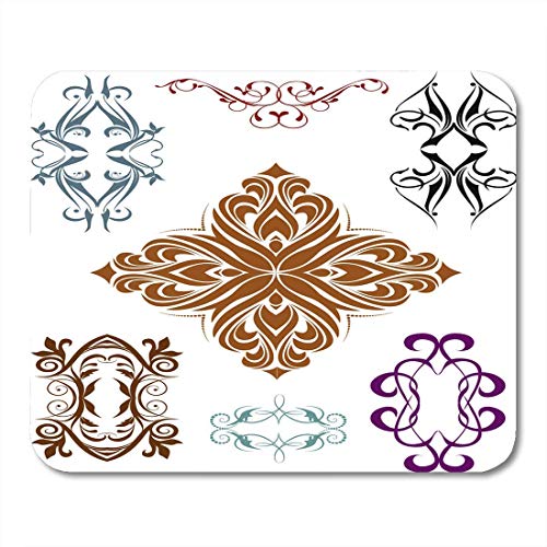 Preisvergleich Produktbild Mauspad Antik für Barock Kollektion Elegante Blumennostalgie Altes Muster Mousepad für Notebooks, Desktop Computer Mauspads, Bürobedarf 10x12 Zoll