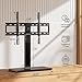PERLESMITH Universal Swivel TV Stand Base, Table Top TV Stand for 37-75 inch LCD LED TVs, Height Adjustable TV Mount Stand with Tempered Glass Base, VESA 600x400mm, Holds up to 99lbs, PSTVS13