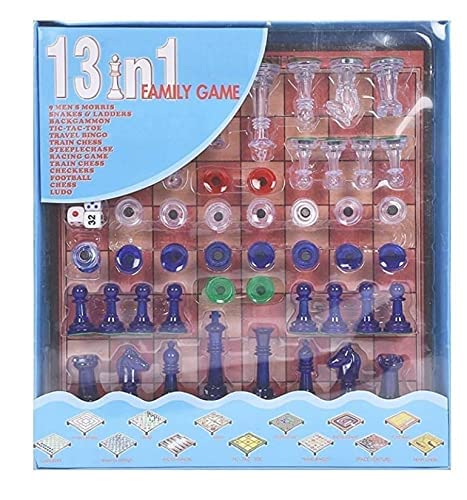 Buy Derto 13 in 1 Family Magnetic Board Game Including Chess, Snakes ...