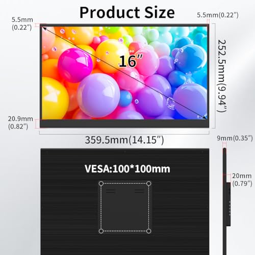 Image of 16 inch Touchscreen Monitor 2K 144Hz