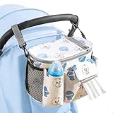 Bolso Carro Bebe, Bolso Carro Bebé Universal con Cierre de Cremallera y Correa Ajustable para el Hombro