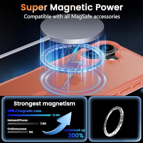 Coque iPhone 17 Coque Magsafe Orange WRJ - 2