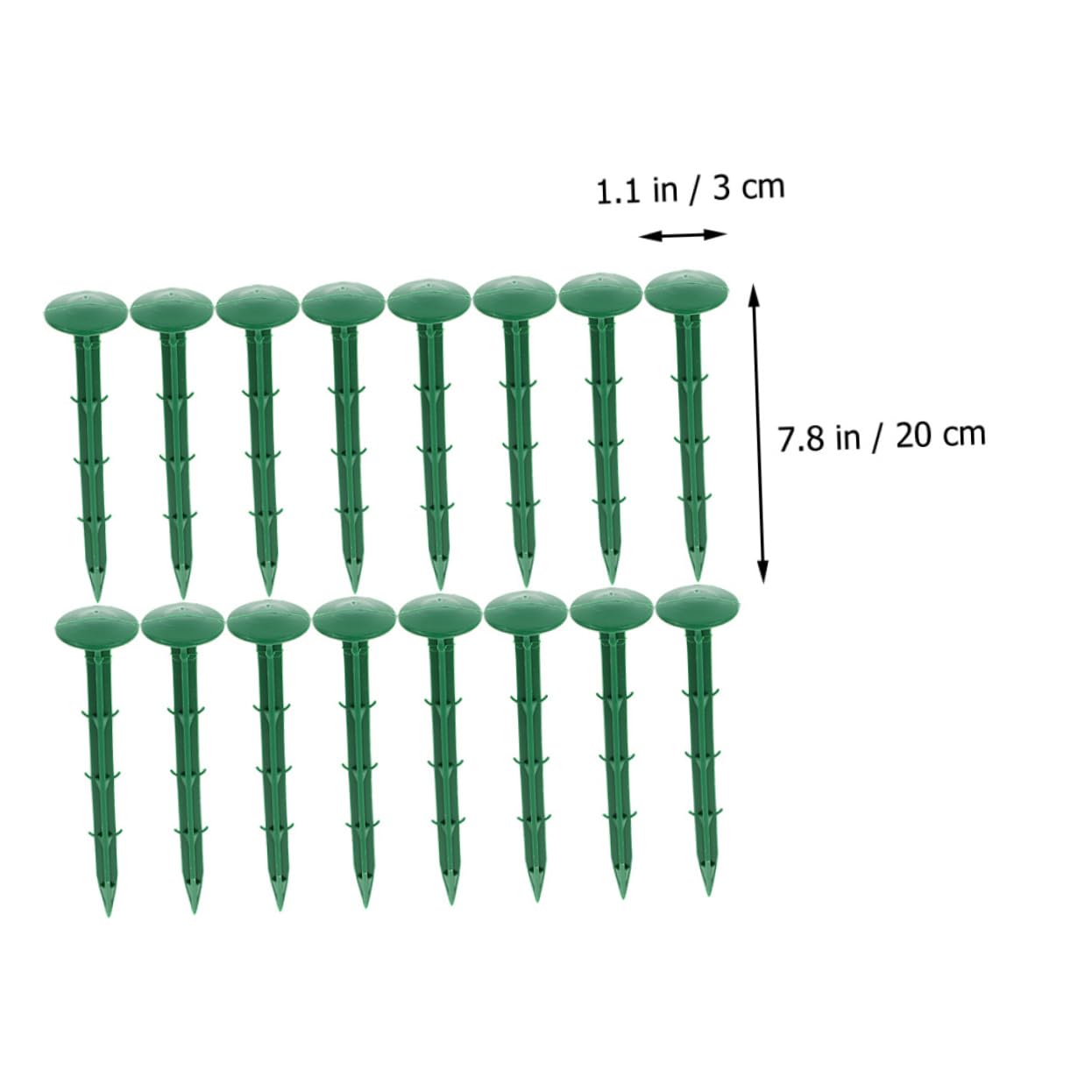 Piquets en Plastique 150 Pièces pour Fixation Jardin