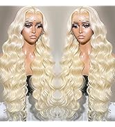 JGMI 13x6 613 Lace Front Wig Human Hair 150% Density 613 HD Lace Frontal Wig Blonde Lace Front Wi...