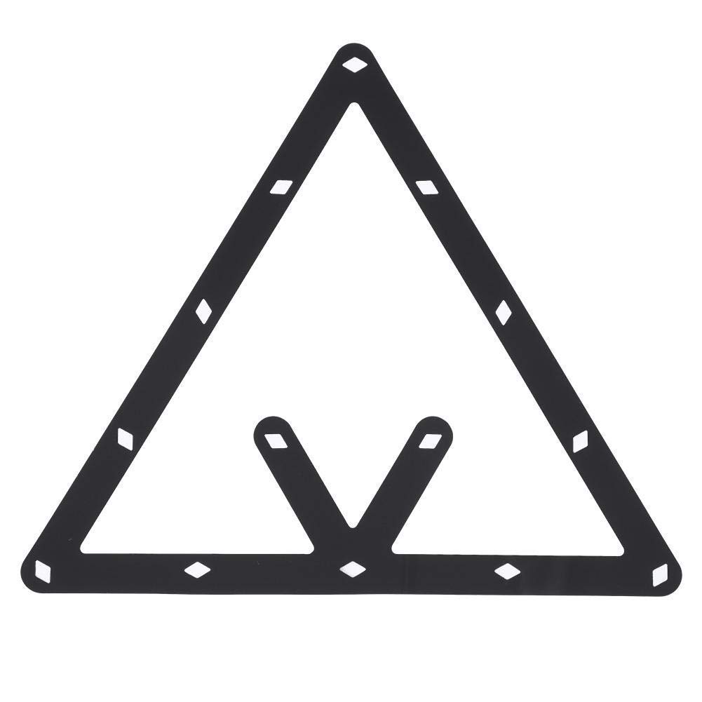Triángulo Billar, Soporte Triangular 6 Unidades para Bolas de Billar, Accesorio Profesional para Taco de Billar, Rack de Billar para Jugadores en Hogar Bar Club y Torneos