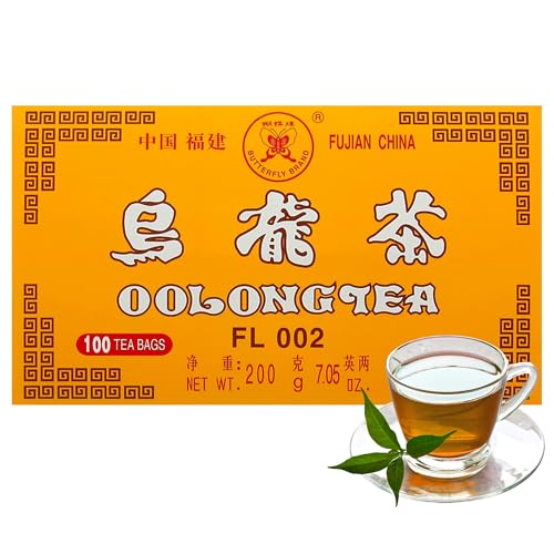 Double Dragon China Oolong Tea | Pack Of 100 Premium Tea Bags | Sourced From Chinas Fujian Province | Low Caffeine & Calorie-Free | Boosts Metabolism & Rich in Antioxidants | Vegan & Gluten-Free