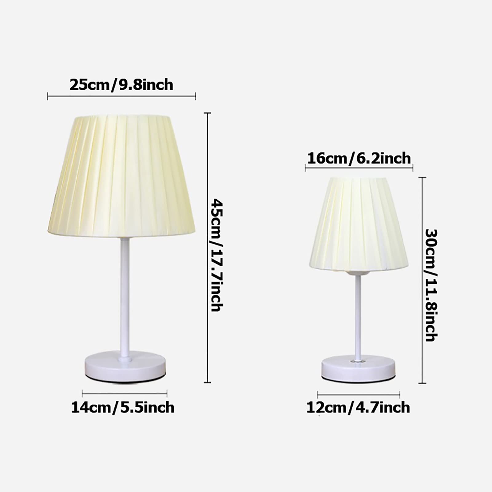 Lampe de Bureau, Lampe de Table, Lampe de Chevet avec Abat-Jour en Lin, Lampe de Bureau avec Support, Lampe de Table de Chevet pour la Maison, Le Salon, la Chambre à Coucher, décoration idéale (A,