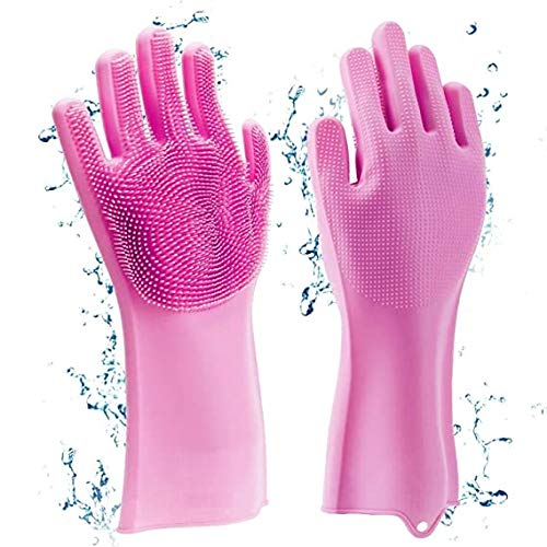 NOHUNT Multifunction Silicone Cleaning Gloves Magic Silicone Dish Washing Gloves for Kitchen Household Silicone Dishwashing Gloves (B08L8W8JHF) Amazon Price History, Amazon Price Tracker