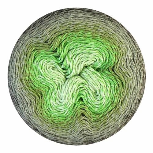 Image of Scheepjes Whirl Gradient Yarn 1094 yd (1000 m) 226 g (8.0 oz) Color 761 Pistachi Oh So Nice Cotton /Acrylic Blend