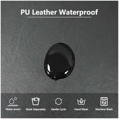 Waterproof Bar Stool Covers - 6 Pack PU Leather Slipcovers for Pub Chairs, Stretch Fit with Elastic Bottom, Durable & Easy to Clean, Perfect for Home Bars and Restaurants