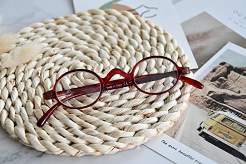 Image of Eyekepper Reading Glasses for Women Men, Blue Light Readers Round | Womens Circle Computer Cheaters, Mens Ladies UV /Bluelight Blocking Reader Eyeglasses,All-Day Comfort Spring Hinges for Screen