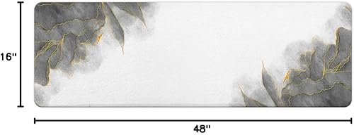 Miniatura 50 de Tapete de baño de mármol verde y dorado para baño, esmeralda oscuro, salvia, cazador, verde oliva, antideslizante, moderno, dorado, accesorios