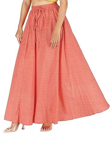 Image of Sttoffa Cotton Printed Women Wear Maxi Long Skirt 40 inch inch Full Length