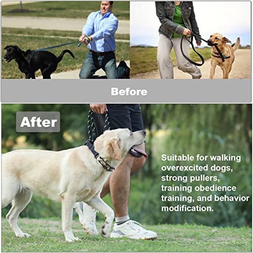 No Pull Dog Collar, Prong Collar For Small Medium Large Dogs, Pinch Collar For Dogs With Quick Release Buckle, Prong Collar Cover, Extra Links, Safety Clip, Rubber Tips #TOP5