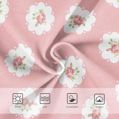 Little Girl Underwear Toddler Panties Kids Undies Rose Flower Soft Cotton Briefs 2T-8Y3