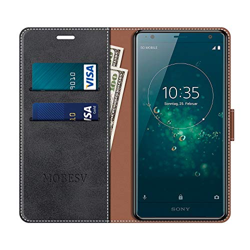 MOBESV Custodia Sony Xperia XZ2, Cover a Libro