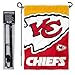 WinCraft Kansas City Chiefs Bold Logo Garden Flag and Flagpole Mount
