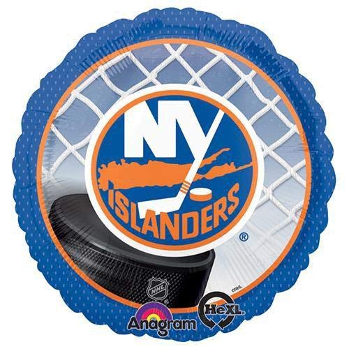 Anagram 6 NHL New York Islanders Hockey Team Foil Balloon, 18", Multicolored