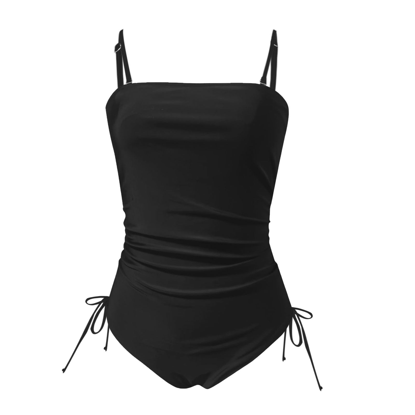 Top Bikini Senza Bretelle a Fascia, Slip Coordinato, Donna, Costume da Bagno a Due Pezzi Senza Spalline