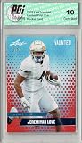 Jeremiyah Love Rookie Card 2025 Leaf Vaunted Red 5 Made #V-09 PGI 10