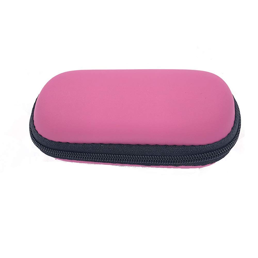 Travel Carry Case for SnapECG Portable EKG Monitor Handheld ECG Heart Rate Monitor- Keep The Device Safe and Clean (Rose Red)