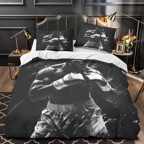 Parure de lit illustration botanique king 220x240cm avec housse de couette en microfibre