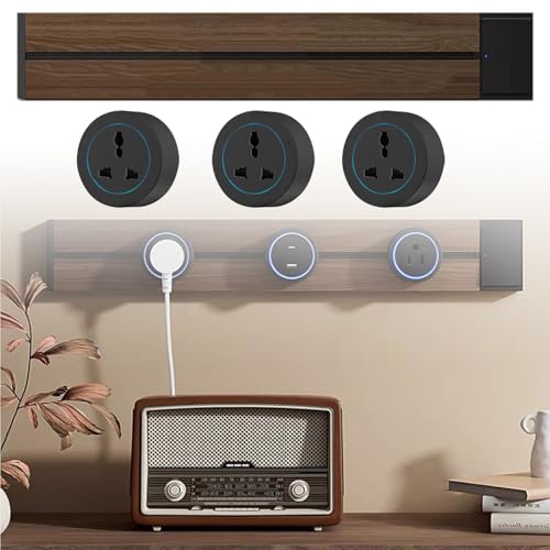 Multiprise murale 8000W design bois pour organiser le bureau